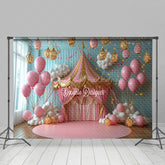 Lofaris Circus Tent Glitter Gold Lights Photography Backdrop